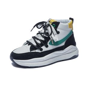 Denden.id Sepatu Sneakers Wanita Boots Tinggi Fashion Terbaru 1046