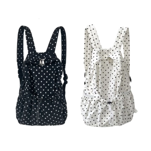 Student School Backpacks Drawstring Backpacks Travel Backpacks Polkas Dot Rucksack Japanese Styles Casual Daypacks