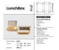 [Isi 100Pcs]  (LEMBARAN) Paper Lunch Box Kraft/Coklat Full Laminasi / Kotak Makan Kertas Anti Bocor Microwave Safe Ecofriendly Size XS S M L |||. 