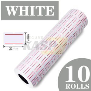 Durable Price Tag Label Price Gun Labeler Introductory Package Tagger Gun Labeling Ink Roller Labeling (Give Ink Roll Paper)