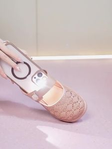 [Free Shipping] New Thick-Soled Non-Slip Mid-Heel Open-Toe Slippers Imitation Leather Suitable For Both Indoor And Outdoor Wear WomenS Home Slippers
