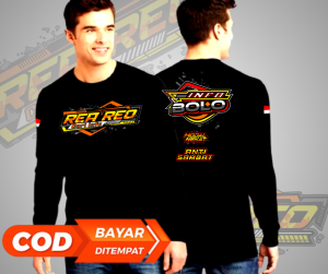 Kaos Racing INFO BOLO Kwalitas Distro | bahan katun kombed 24s tebal
