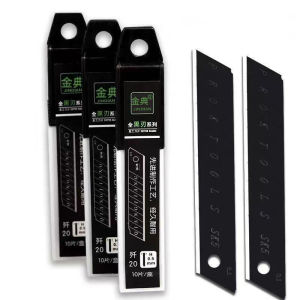 Dao rọc giấy cán thép chất liệu kim loại với lưỡi thép SK5 18mm