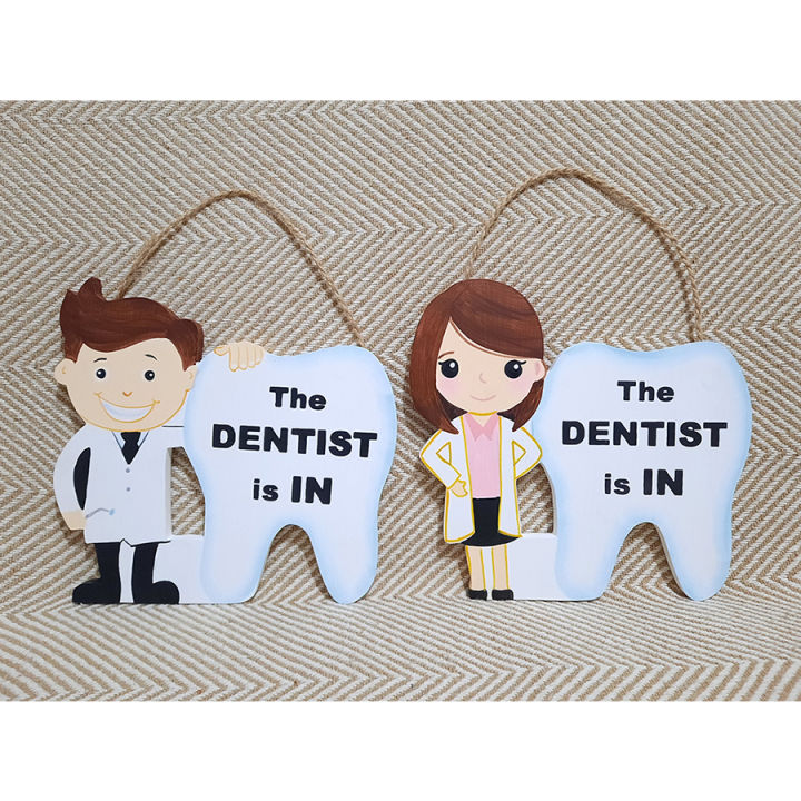 【Decorate】 Dentist is IN Door Sign | Lazada PH