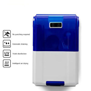 Oberni Kotak Sumpit Dinding Cerdas Sterilisasi Peralatan Makan Rumah Rak Penyimpanan Multifungsi