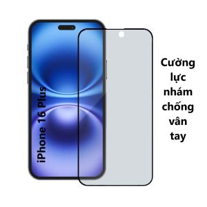 Cường lực nhám Chống vân tay iPhone 7 8 Xs 11 12 13 14 15 16 Pro Max Plus Mini