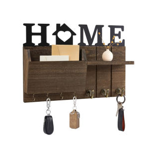 Roman  Hanging Organizer No-Punch Wall Shelf Wooden Set Wall Mounted Wall Shelf TV Wall Decoration Shelf