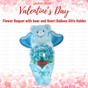🎁 Lucsmart Bouquet Inspired Chocolate Gifts Holder Celebrate Valentines Day with the Lucsmart Bouquet Inspired Chocolate Gifts Holder. This unique holder features a red teddy bear and roses adding a touch of charm to your gift. Perfect for spreading