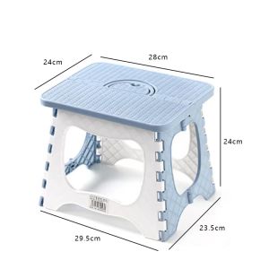 KIMSUN Portable Folding Plastic Stool Household Foldable Adult and Children Simple Plastic Small Stool Suitable for Outdoor Fishing Camping and Picnics Queuing Up for Concert Tickets or Buying New Mobile Phones Easy to Store and Save Space