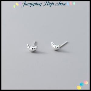 【Jumpping】 New Mini Croissant Stud Earrings For Women Cute Bread Earrings Classic Fine Jewelry Gift