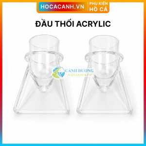 Vòi phun nước đầu mỏ vịt trong suốt dùng cho ống 20 và phụ kiện 25