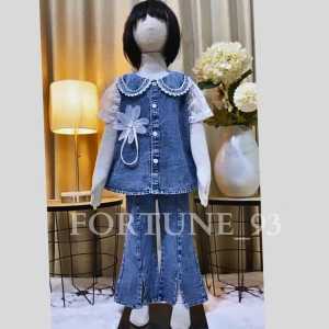 Stelan anak perempuan import korean style celana cutbray usia 3 - 12 tahun set terbaru anak perempuan set anak tangung jumbo oversize crop top set kuromi anak perempuan - COD