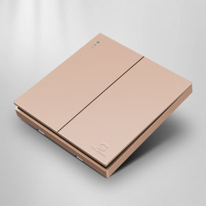 Rose Gold 86 Type Household Switch Set  1/2/3/4 Gang 1/2 Way Socket Transparent Waterproof Switch Cover