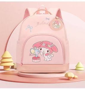 🎒 Sanrio Kids Backpack School Bag | Lightweight & Waterproof | A4 Fit | My Melody Kuromi Hello Kitty | Girls Primary School Bag with Chest Strap