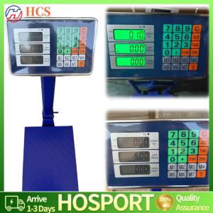 【HCS】 Digital Floor Heavy Duty Folding Scales with LB/KG Commercial Digital Postal Scale LCD Display for Luggage Package Warehouse Home Pet Shop