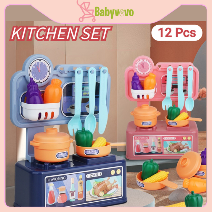 Childrens toy Mini Dream Kitchen Cooking Play Set Simulation