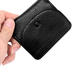 Royal Bagger RFID Short Wallet Purse For Women Genuine Cow Leather Girls Fashion Clutch Bag Multifunction Card Clip