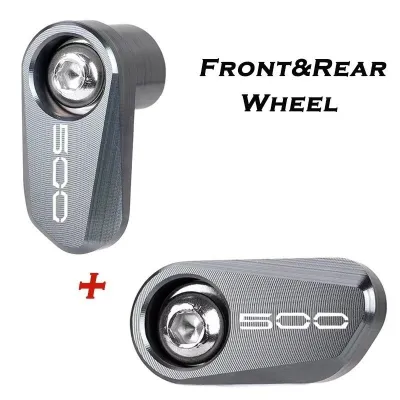 Motorcycle CNC Aluminum Front Rear Wheel ABS Sensor Protection Guard Cover For Kawasaki Ninja 500 Ninja500 Z500 Z 500 2024 2025