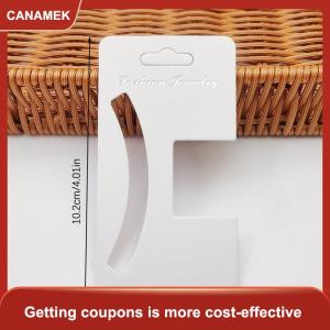 【CANAMEK 】 50pcs Display Cards For Hair Claw Clip Paper Card Headdress Card Hair Decoration Package DIY Jewelry Cardboard Package Hair Clips Craft Hang Tag Card