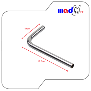 ท่อสแตนเลส14 มม.แบบงอ90องศา ท่อรูปตัว L ชุดน้ำคอมพิวเตอร์ ชุดน้ำเปิด metal hard tube L-shaped elbow