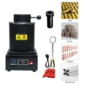 3KG Gold Melting Furnace 1150°C With Crucible Set - PID Digital Control For Silver/Copper/Aluminum Jewelry Casting 220V DIY & Small Business