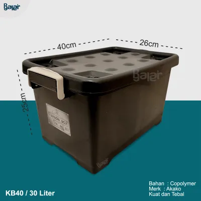 CONTAINER BOX PLASTIK MURAH 18 LITER DENGAN JINJINGAN KOTAK PENYIMPANAN SERBAGUNA EZY HANDY