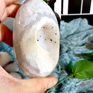 New Arrival!! Fully polished Agate Skin Sparkling crystal tooth Smiling face 😃 Eggs!!