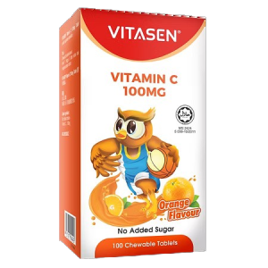 VITASEN VITAMIN C 100MG TABLET (ORANGE) 100S
