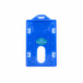 Plastik ID Card 8x5cm Frame Gantung Case Name Card Name Tag Portrait - 1 Buah. 