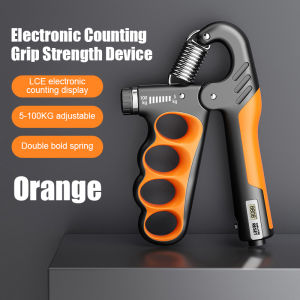 Professional Hand Grip 5-100Kg Adjustable Electronic Counter Resistance Hand Gripper Fitness Hand Exerciser Grip
