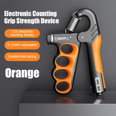 Professional Hand Grip 5-100Kg Adjustable Electronic Counter Resistance Hand Gripper Fitness Hand Exerciser Grip