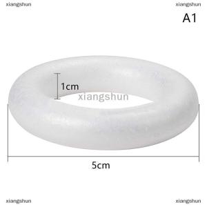 [COD] xiangshun White Round Polystyrene Foam Ring For Christmas Crafts DIY Handmade Wreath Wedding Holidays Home Party Decoration