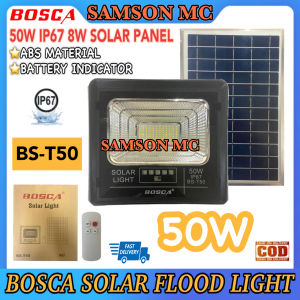 BOSCA Solar Flood Light Led Outdoor Flood Light Street Lamp BS-T50 50W IP67 Solar Panel 8W/6V Waterproof With Remote
