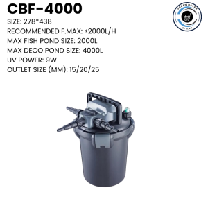 URBAN HAVEN | JEBAO BIO PRESSURE POND FILTER (CBF-4000 CBF-8000 CBF-12000 CBF-15000)