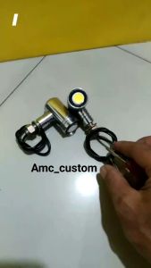 Sein Riting LED Reteng Terang & Sen Palu Bulat Classic Mini Full Besi