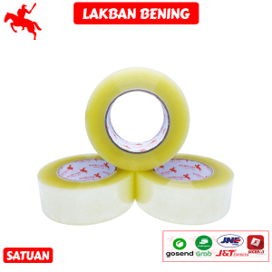 [TERLARIS] KSATRIA Tape Lakban Bening 45MM*200 Yard -Pcs