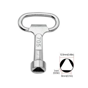 NOBLEE Đa năng Cờ lê van tam giác Cấu trúc vững chắc Sử dụng phổ biến Chìa khóa van nước Sử dụng đa cảnh Vật liệu bền Cờ lê tam giác cho cửa tủ Đóng van nước máy