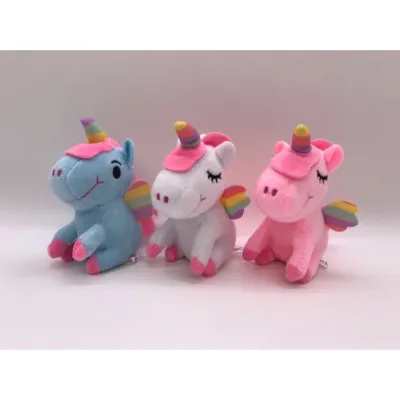 Móc khóa thú bông unicorn 10cm - quà lưu niệm