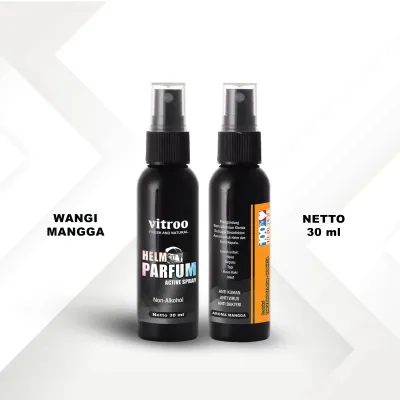 Vitroo Parfum Helm Spray Anti Bakteri Protection Parfum Pewangi Helmet Helm Motor Multiguna Multifungsi Serbaguna - 30ml