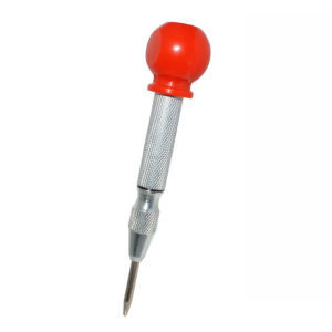 B.F. Automatic Center Punch Adjustable Spring-Loaded Tool Anti-Slip Knurled Grip Wood Press Dent Marker Woodwork