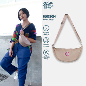 ATVA - Tas Selempang Wanita Tas Slingbag Puff Blossom Series Krem Beige