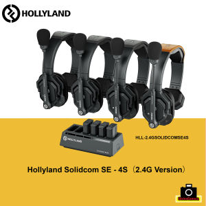 Hollyland Solidcom SE Full Duplex 4-Users ENC Noise Cancellation Wireless Intercom Headset System