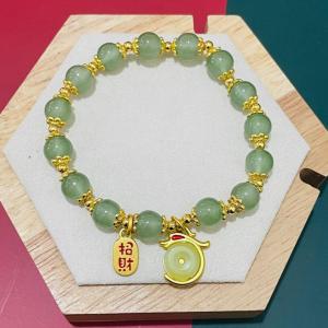 New Imitation Red Agate Hetian Jade Bracelet Gift 女轻奢小众设计新款仿红玛瑙和田玉手串礼物