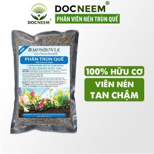 Phân trùn quế MONROVIA viên nén tan chậm hữu cơ bón cho hoa cây cảnh rau củ quả