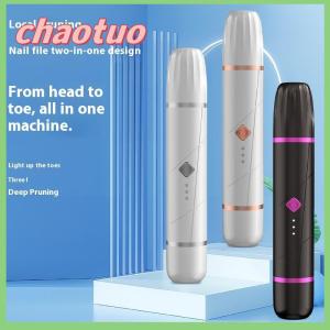 chaotuo 2in1 Portable Dog Paw Trimmer Rechargeable Cordless Nail Grinder Low Noise Professional Pets Hair Trimmer Nail Grooming Tools