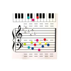 Erasable Music Staff Whiteboard Magnetic Dry Erases Board for Music Teaching Practice Writing Board for Musical Notes