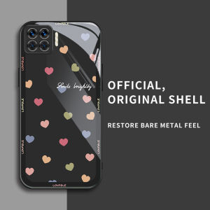 สำหรับ Oppo A93 4G & Oppo F17 Proหัวใจเล็กๆน้อยๆจำนวนมากบุคลิกภาพอินเทรนด์ป้องกันการล่มสลายศัพท์เคส