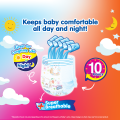 MAMYPOKO Day & Night Baby Diaper Pants Unisex Large 36 pcs x 4 packs (144 pcs) [ONLINE EXCLUSIVE]. 