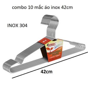 Bộ 10 Móc Treo 42cm Phơi Quần Áo Inox 304 Cực Sáng Bóng    Gía Trị Vĩnh Viễn Hàng Nhập Khẩu.