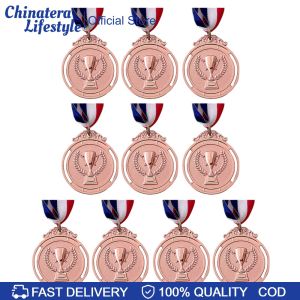 10Pcs Award Medals 5cm Sports Rewards Competition Prize Medals for Sports Games